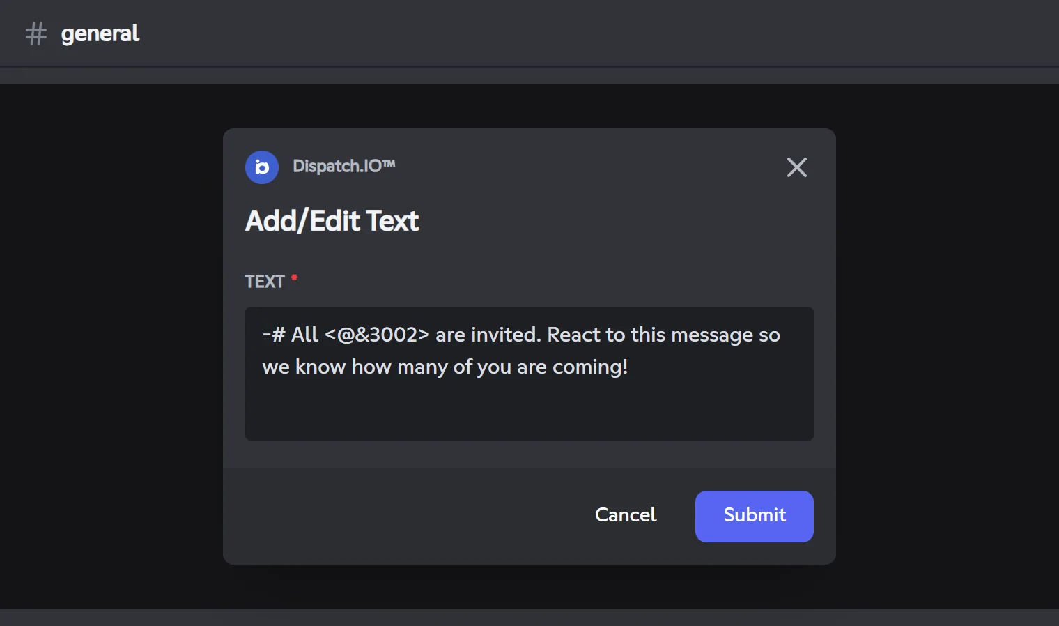 Window to add text