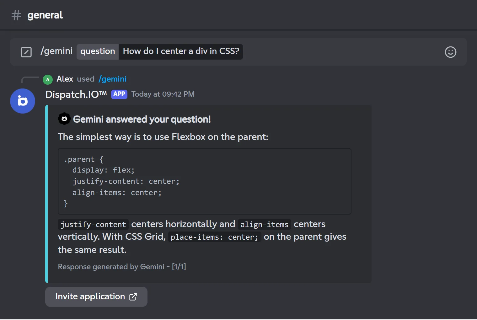 /gemini reply to a CSS question