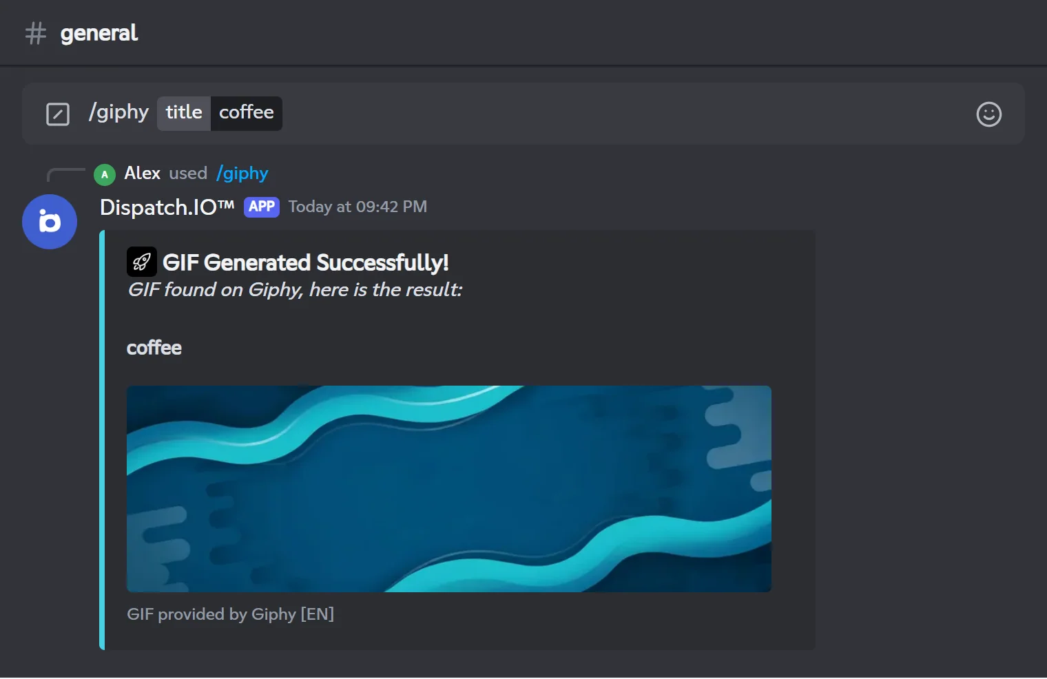 /giphy reply for the search coffee