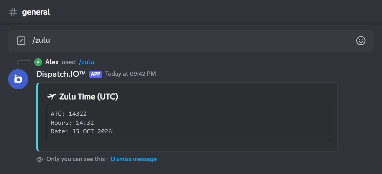 /zulu reply: ATC 1432Z, Hours 14:32 and the date