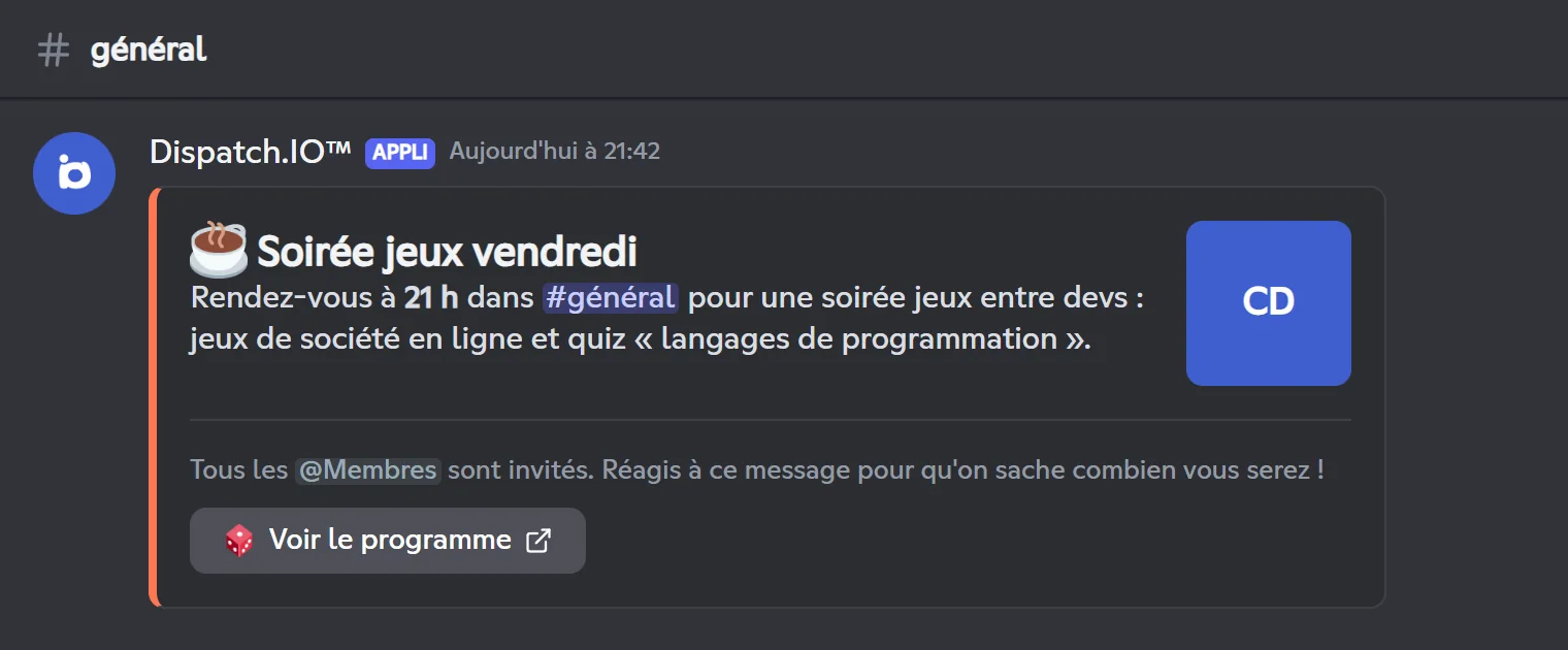 Conteneur publié avec /create-container