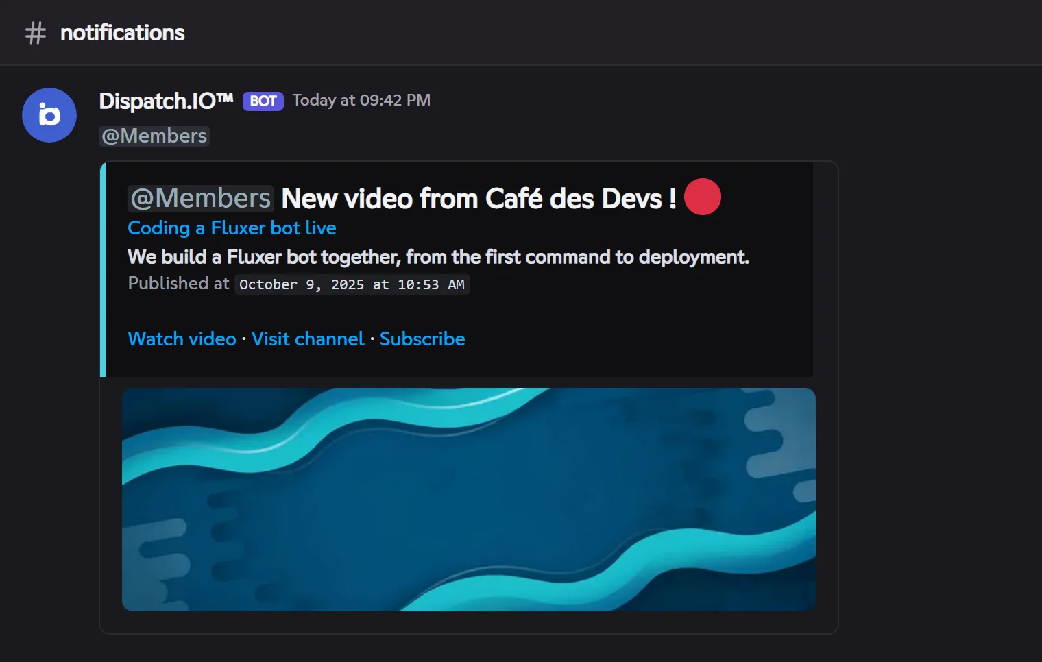 New YouTube video announcement
